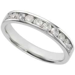Platinum 0.50 carat diamond eternity ring