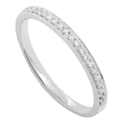 Platinum 0.14 carat diamond eternity ring