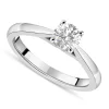 Platinum 0.70ct Round Diamond Orchid Setting Ring