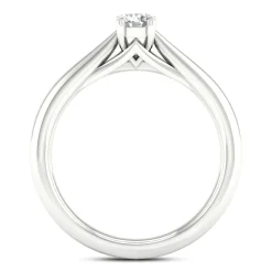 Platinum 0.25ct Round Diamond Orchid Setting Ring