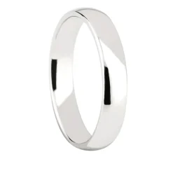 Platinum 4mm classic court wedding ring