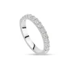 Platinum 2.5mm 0.45ct Diamond Split Claw Wedding Ring