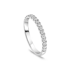 Platinum 2mm 0.25ct Diamond Split Claw Wedding Ring