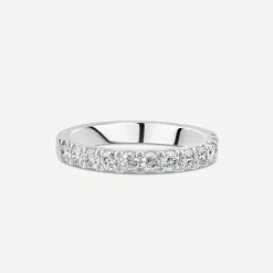Platinum 2.5mm 0.45ct Diamond Split Claw Wedding Ring