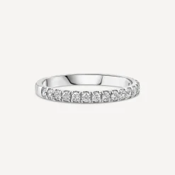 Platinum 2mm 0.25ct Diamond Split Claw Wedding Ring