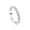 Platinum 2.5mm 0.45ct Diamond Triangle Claw Wedding Ring