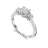 Platinum Three Stone 1 Carat Graduated Diamond Ring