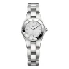 Pre-Owned Baume & Mercier Linea 27mm Silver Dial Steel Bracelet Watch