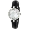 Pre-Owned Gucci Diamantissima 27mm MOP Dial Diamond Black Leather Strap Watch