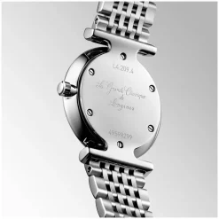 Pre-Owned Longines La Grande Classique 24mm White MOP Dial Diamond Dots Steel Bracelet Watch