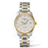 Pre-Owned Longines Master Collection 36mm White Dial Diamond 18ct Gold Plated Bracelet Watch