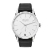 Pre-Owned NOMOS Glashutte Zurich 39.8mm White Dial Black Leather Strap Watch