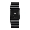 Pre-Owned Rado Diamonds 30mm Black Dial Ceramic Bracelet Watch