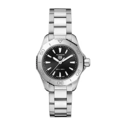 Pre-Owned TAG Heuer Aquaracer Professional 200 30mm Black Dial Stainless Steel Bracelet Watch
