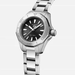 Pre-Owned TAG Heuer Aquaracer Professional 200 30mm Black Dial Stainless Steel Bracelet Watch