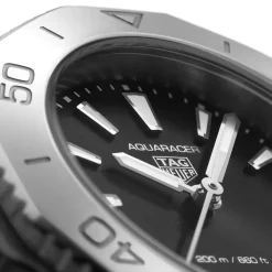 Pre-Owned TAG Heuer Aquaracer Professional 200 30mm Black Dial Stainless Steel Bracelet Watch