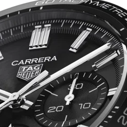 Pre-Owned TAG Heuer Carrera Chronograph 44mm Black Dial Stainless Steel Bracelet Watch
