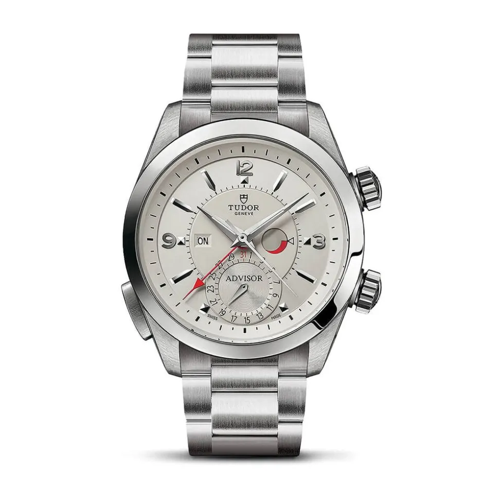 Pre-Owned TUDOR Heritage Advisor 42mm White Dial Stainless Steel Bracelet Watch