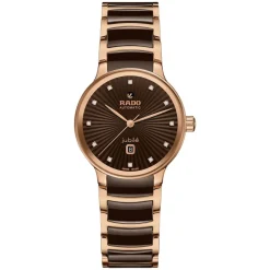Rado Centrix Automatic Diamonds 30.5mm Brown Diamond Dot Dial Bracelet Watch