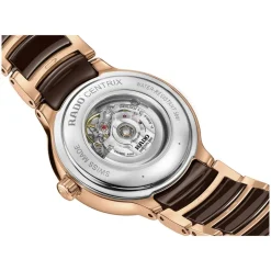 Rado Centrix Automatic Diamonds 30.5mm Brown Diamond Dot Dial Bracelet Watch
