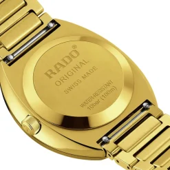 Rado DiaStar Original Automatic 38mm Yellow Gold Dial PVD Stainless Steel Bracelet Watch