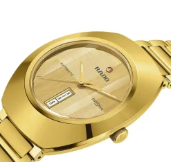 Rado DiaStar Original Automatic 38mm Yellow Gold Dial PVD Stainless Steel Bracelet Watch