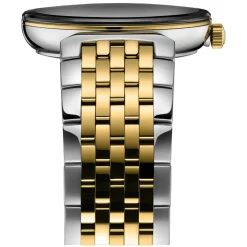 Rado Florence 38MM Black Dial Diamond Dot Steel Yellow Gold Case Bracelet Watch