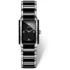 Rado Integral quartz ladies' diamond-set black and steel bracelet watch