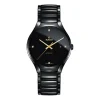 Rado True Automatic Diamond Dot Dial Black Ceramic Bracelet