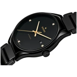 Rado True Automatic Diamond Dot Dial Black Ceramic Bracelet