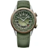Raymond Weil Freelancer 40.5mm GMT Green Dial & Strap Watch