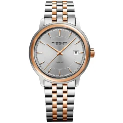 Raymond Weil Maestro 39mm Automatic Silver Dial Steel & Rose Gold PVD Case Bracelet Watch