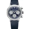Raymond Weil Millesime Automatic Chronograph 39.5mm Midnight Blue Dial Leather Strap Watch