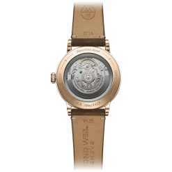 Raymond Weil Millesime 39.5mm Silver Dial Brown Leather Strap Watch