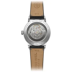 Raymond Weil Millesime 39.5mm Anthracite Dial Leather Strap Watch