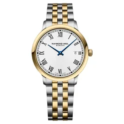 Raymond Weil Toccata 39.5mm White Dial Two Tone Steel Bracelet Watch