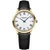 Raymond Weil Toccata 39mm White Roman Numerals Dial Yellow Gold PVD Case Watch