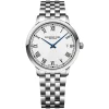 Raymond Weil Toccata 39mm White Roman Numerals Dial Steel Bracelet Watch