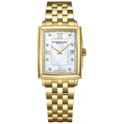 Raymond Weil Toccata Quartz Diamond MOP Dial Yellow Gold PVD Steel Case Bracelet Watch