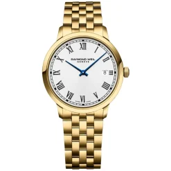 Raymond Weil Toccata White Dial With Yellow Gold PVD Bracelet Watch