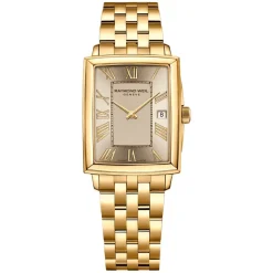 Raymond Weil Toccata 23x34mm Quartz Beige Dial Steel & Yellow Gold PVD Bracelet Watch