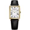 Raymond Weil Toccata 29x37mm Quartz White Dial Gold PVD Case Black Strap Watch