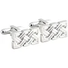 Rhodium Celtic Knot Cufflink