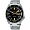 Seiko 5 Sports SKX-SNZH5 Blacktone Redux 42mm Black Dial Steel Bracelet Watch