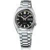 Seiko 5 Sports SNXS &lsquo;Deep black wash&rsquo; Classic Sports 37.4mm Black Dial Steel Bracelet Watch