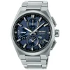 Seiko Astron GPS Solar 5X Dual-Time Chronograph 42mm Infinite Blue Dial Titanium Bracelet Watch