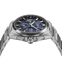 Seiko Astron GPS Solar 5X Dual-Time Chronograph 42mm Infinite Blue Dial Titanium Bracelet Watch