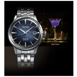 Seiko Presage Basic Line Collection 40.5mm Blue Dial Steel Mens Watch