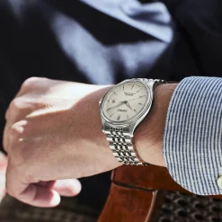 Seiko Presage Classic Series 'Shiro-iro' 40mm White Dial Steel Bracelet Watch