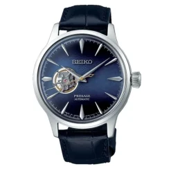 Seiko Presage Cocktail Time 40.5mm Blue Dial Black Strap Watch